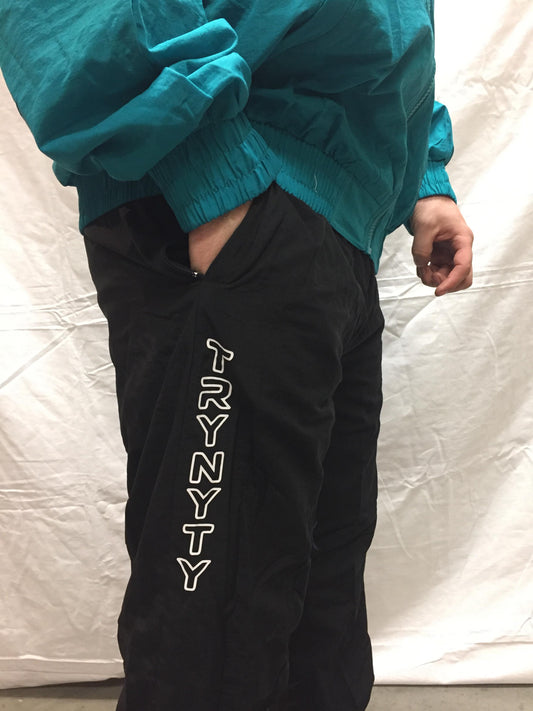 TRYNYTY Limited Edition Retro Track Pants - Black